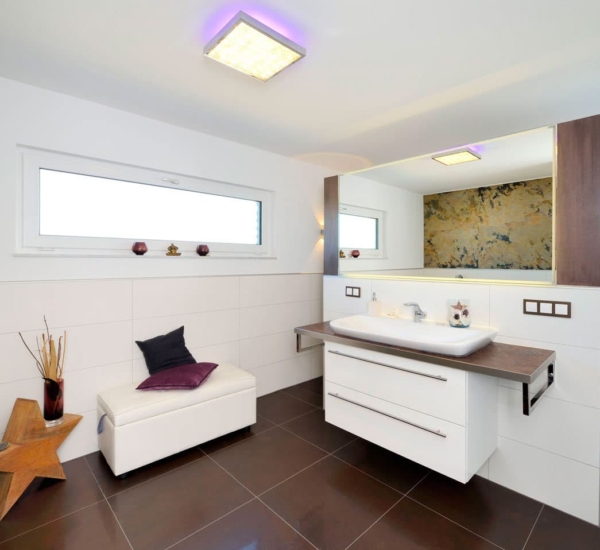 Badezimmer Haus Cremer Fertighaus WEISS