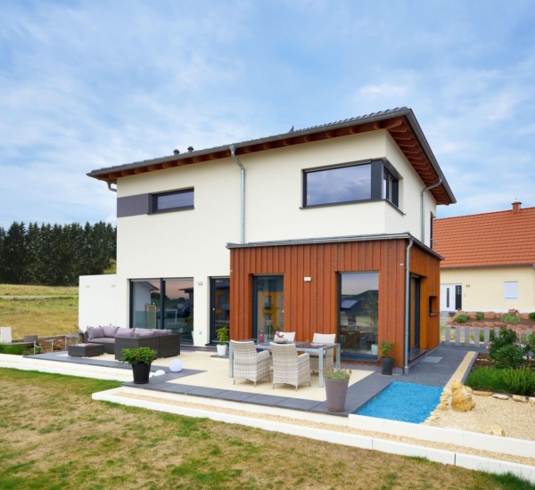 Stadtvilla Haus Cremer Fertighaus WEISS