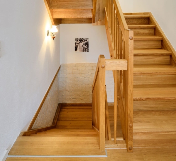 Treppe Haus Alber Fertighaus WEISS