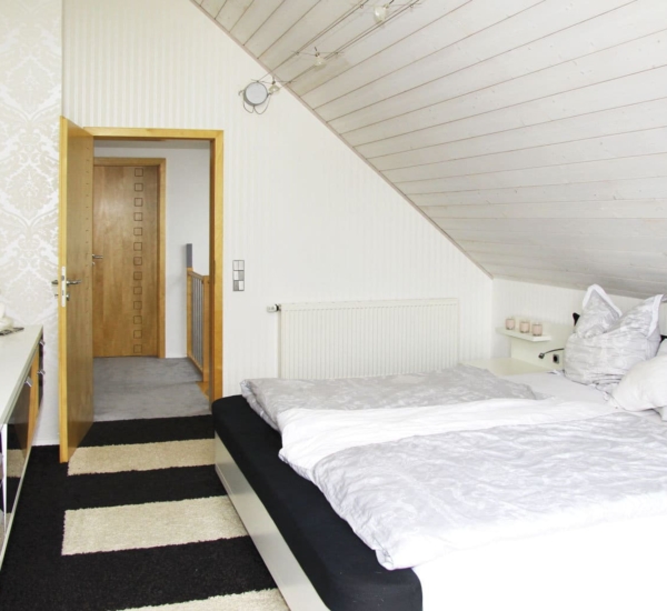 Schlafzimmer Haus Adam Fertighaus WEISS