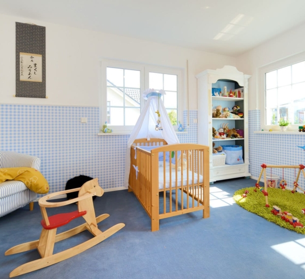 Kinderzimmer Haus Winter Fertighaus WEISS