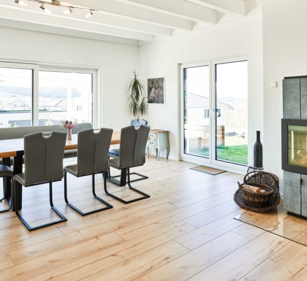 Esszimmer im Haus Hauser von Fertighaus WEISS