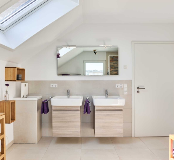 Badezimmer im Haus Hauser von Fertighaus WEISS