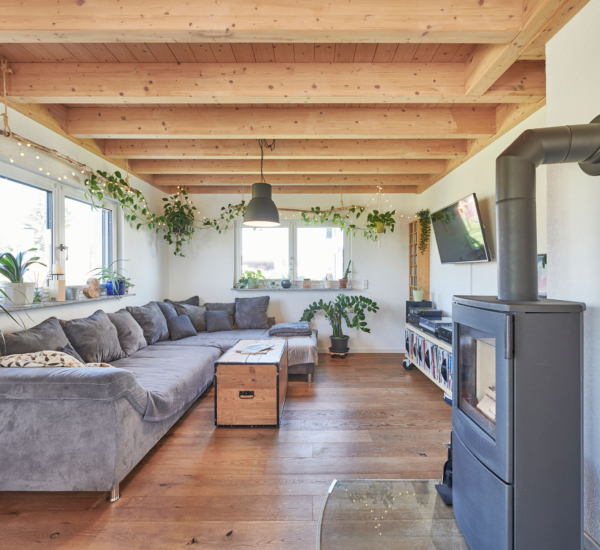 Das Wohnzimmer Haus Kerner von Fertighaus WEISS