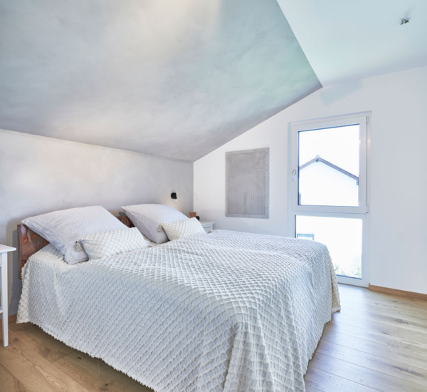 Das Schlafzimmer im Haus Eichinger von Fertighaus WEISS