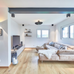 Das Wohnzimmer im Haus Eichinger von Fertighaus WEISS
