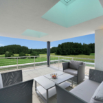 Dachterrasse Haus Geyer Holzhaus WEISS