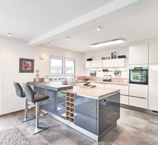 Küche Bungalow Kaspar Holzhaus WEISS