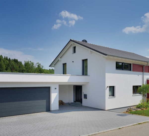 Außen Haus Ingelfinger Holzhaus WEISS