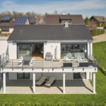 Außenansicht Haus Möller Holzhaus WEISS