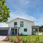 Außenaufnahme Hendrich Holzhaus WEISS