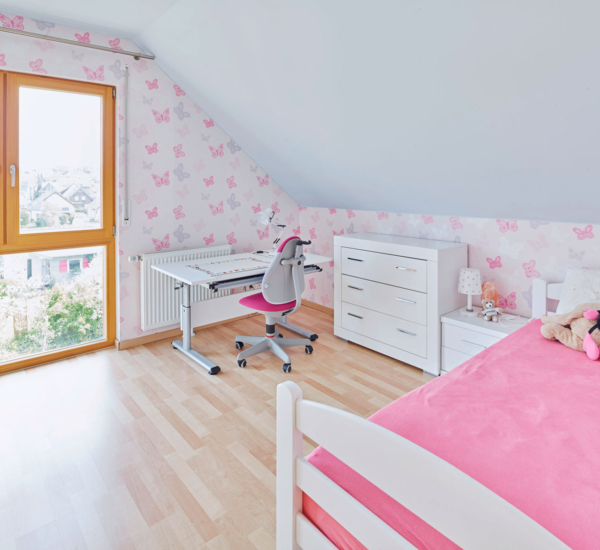 Kinderzimmer Haus Mosel Holzhaus WEISS