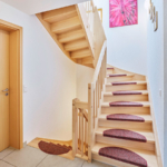 Treppe Haus Mosel Holzhaus WEISS