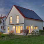 Außenansicht Haus Protmann Holzhaus WEISS