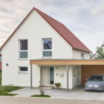 Außenansicht Haus Protmann Holzhaus WEISS