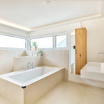 Badezimmer Haus Seyfried Holzhaus WEISS