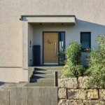 Haustür Haus Seyfried Holzhaus WEISS
