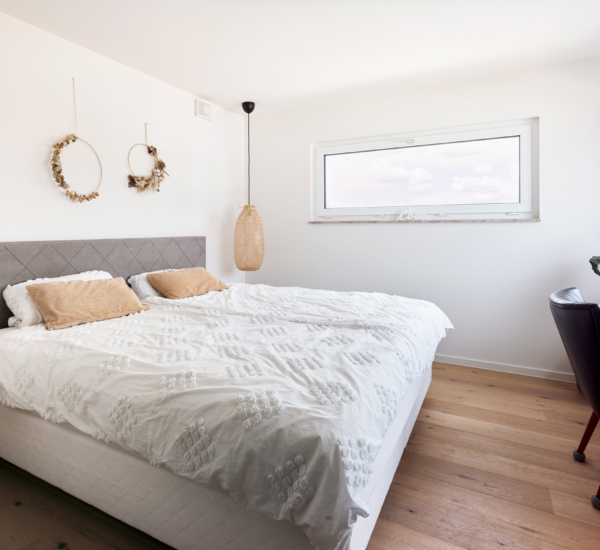 Schlafzimmer Haus Seyfried Holzhaus WEISS