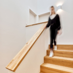 Treppe Haus Seyfried Holzhaus WEISS