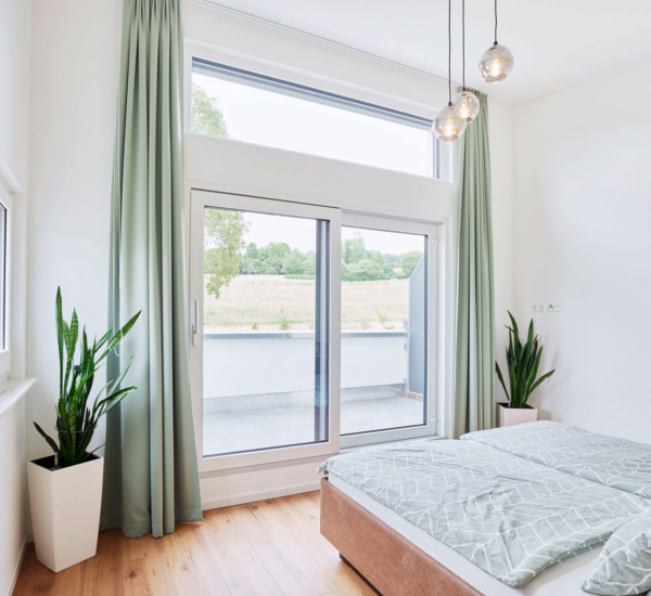 Schlafzimmer Chmel Holzhaus WEISS