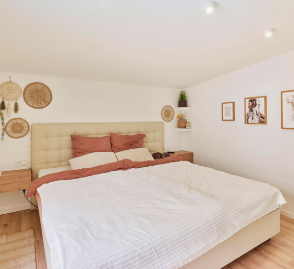 Schlafzimmer Chmel Holzhaus WEISS