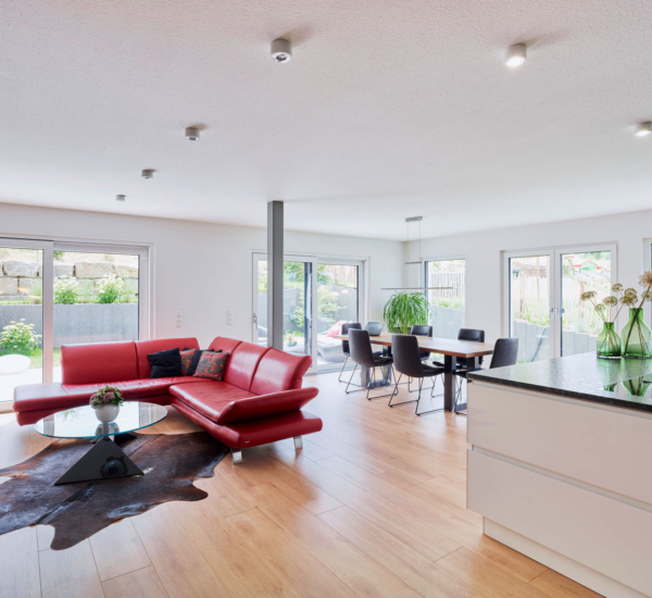 Wohnzimmer Chmel Holzhaus WEISS
