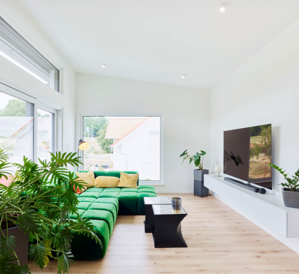 Wohnzimmer Haus Chmel Holzhaus WEISS