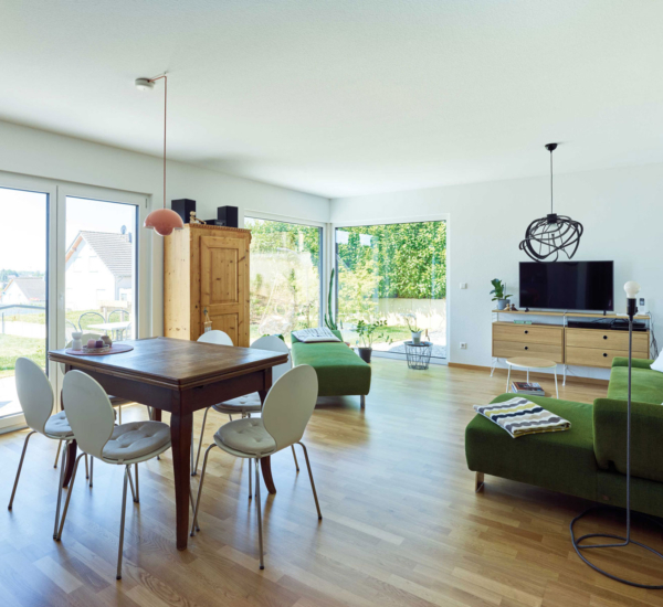 Wohnzimmer CR Holzhaus WEISS