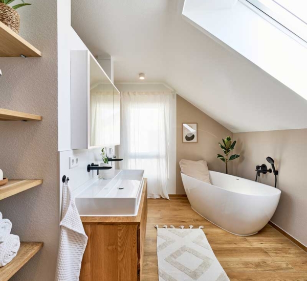 Haus Bremer von Fertighaus WEISS - Badezimmer