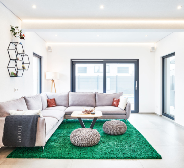 Wohnzimmer Haus Prokop von Fertighaus WEISS