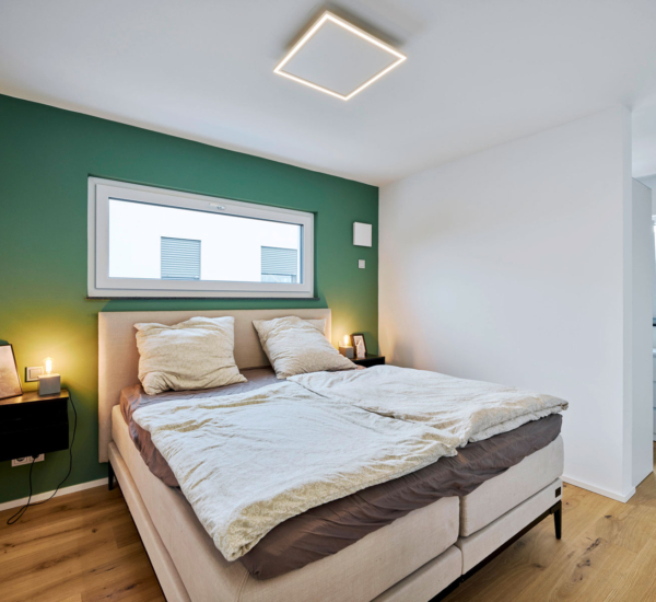 Schlafzimmer Haus Troglia von Fertighaus WEISS
